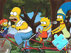 Permainan Jigsaw Puzzle: Simpson Family Riding