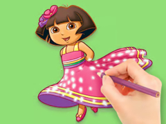 Permainan Coloring Book: Dora Prepare Party