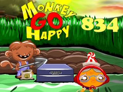 Permainan Monkey Go Happy Stage 834