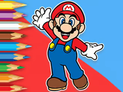 Permainan Coloring Book: Mario Happy Skating