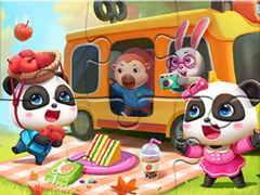 Permainan Jigsaw Puzzle: Little Panda Picnic