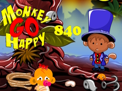 Permainan Monkey Go Happy Stage 840