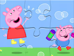 Permainan Jigsaw Puzzle: Peppa Pig Blow Bubbles