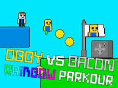 Permainan Obby vs Bacon Rainbow Parkour