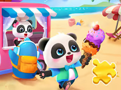 Permainan Jigsaw Puzzle: Baby Panda Ice Cream Car