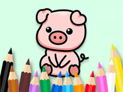 Permainan Coloring Book: Cute Pig 2