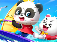 Permainan Jigsaw Puzzle: Baby Panda Sailing