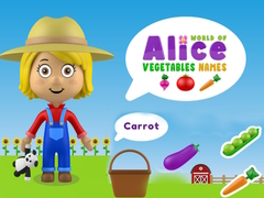 Permainan World of Alice Vegetables Names