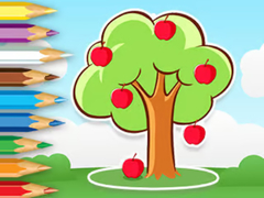 Permainan Coloring Book: Apple Tree