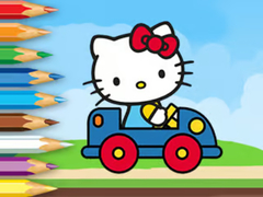 Permainan Coloring Book: Hello Kitty Driving Car