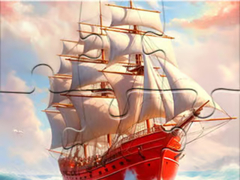 Permainan Jigsaw Puzzle: White Sailing Boat