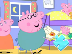 Permainan Jigsaw Puzzle: Peppa Sleeping Story