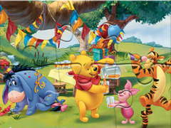 Permainan Jigsaw Puzzle: Winnie The Pooh Party