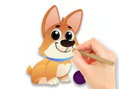 Permainan Coloring Book: Dog With Toy