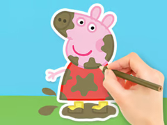 Permainan Coloring Book: Peppa In The Mud