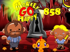 Permainan Monkey Go Happy Stage 858