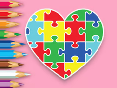 Permainan Coloring Book: Heart Jigsaw