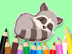 Permainan Coloring Book: Baby Raccoon