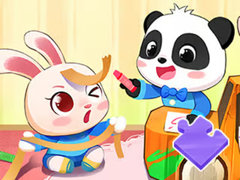 Permainan Jigsaw Puzzle: Baby Panda Play Time