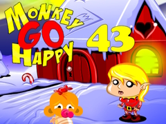 Permainan Monkey Go Happy Stage 43