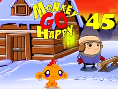 Permainan Monkey Go Happy Stage 45