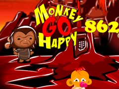 Permainan Monkey Go Happy Stage 862