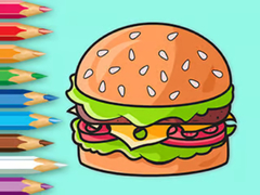 Permainan Coloring Book: Delicious Hamburger