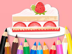 Permainan Coloring Book: Strawberry Cake