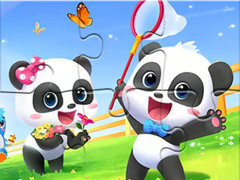 Permainan Jigsaw Puzzle: Baby Panda Spring Outing