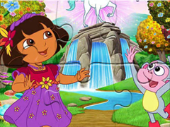 Permainan Jigsaw Puzzle: Dora Wonderland