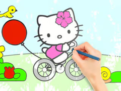 Permainan Coloring Book: Hello Kitty Cycling