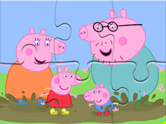 Permainan Jigsaw Puzzle: Peppa Pig Muddy Puddles