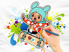 Permainan Coloring Book: Toca Boca Skateboard