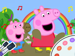 Permainan Coloring Book: Peppa Pig Muddy Funny