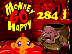 Permainan Monkey Go Happy Stage 284