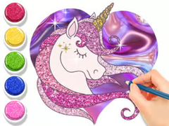 Permainan Coloring Book: Glowing Unicorn