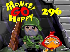 Permainan Monkey Go Happy Stage 296