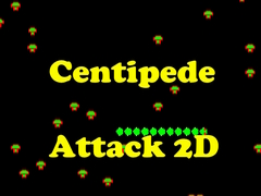 Permainan Centipede Attack 2D