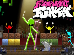 Permainan FNF Rush E : Animation vs. Minecraft