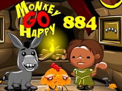 Permainan Monkey Go Happy Stage 884