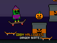 Permainan Obby Halloween Danger Skate