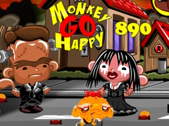 Permainan Monkey Go Happy Stage 890