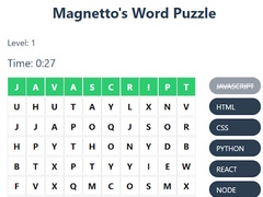 Permainan Magnetto's Word Puzzle