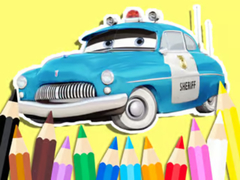 Permainan Coloring Book: Cars Sheriff