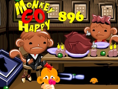 Permainan Monkey Go Happy Stage 896