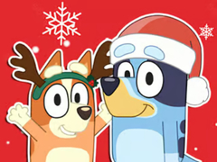 Permainan Jigsaw Puzzle: Bluey Christmas Gift