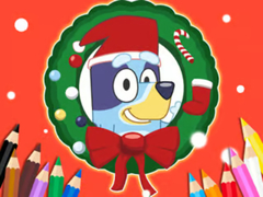 Permainan Coloring Book: Bluey Santa Claus