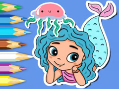 Permainan Coloring Book: Jellyfish Mermaid