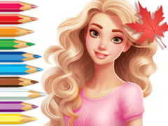 Permainan Coloring Book: Barbie Autumn Tale