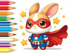 Permainan Coloring Book: Super Rabbit